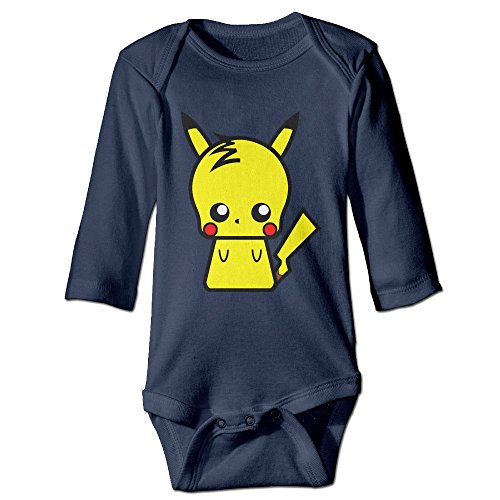 Pokemon Pikachu Baby Long Sleeve Newborn Baby Onesie Bodysuit
