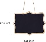 ZARRS Mini Chalkboard Set, 12 Pcs Double-Sided Wooden Boards with String view 3
