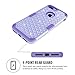 iPhone 7 Plus Case, LONTECT Hybrid Heavy Duty Shockproof Diamond Studded Bling Rhinestone Case with Dual Layer [Hard PC+ Soft Silicone] Impact Protection for Apple iPhone 7 Plus (Purple)