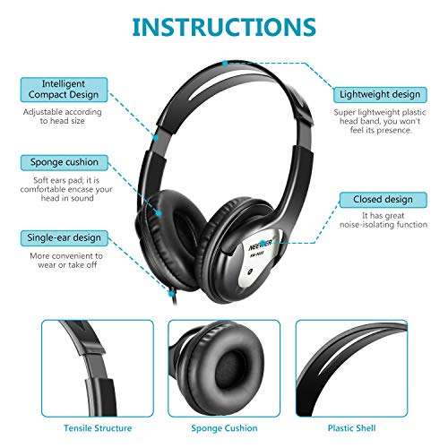 Neewer NW960S Studio Monitor HeadphonesDynamic Foldable Headsets with