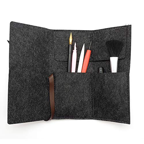 Pobec Scratch Art Tools, 8 PCS Painting Drawing Arts Tools Set, Stylus,Tools Bag, Small Scraper, Clean Brush, Repair Pen