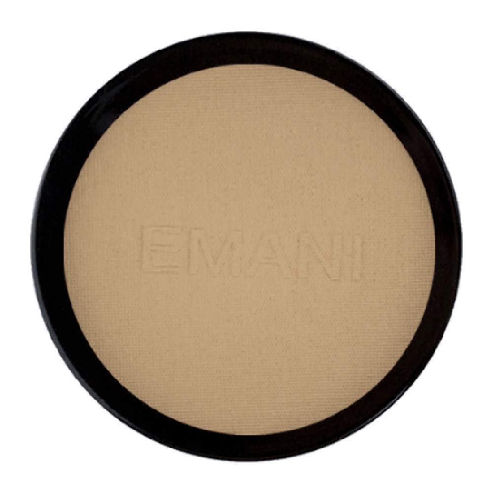 Emani Flawless Matte Powder Foundation – Mineral Compact Makeup for Sensitive Skin, Buildable Coverage, Shine Control, Long-Lasting Finish Up for Sensitive Skin and Oil Control, Ginger