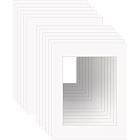 Pack Of 10 ,11x14 Black Picture Mat Set With White Core Bevel Cut For 8x10 Photo 224006056269692938