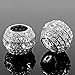 Bling Car Decor Crystal Bling Car Seat Headrest Decoration Charms, Rhinestone Bling Car Accessories for Women, Diamond Interior Car Seat Accessory, Headrest Collar Charms, Car Glam (Round 2 pc)