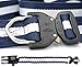 Beforce Multifunctional Casual Style Tactical Belt, Keychain, Fire Scraper, Compass, Whistle, Paracord. Tactical Belt + Survival Kit Best for Camping or Everyday Use