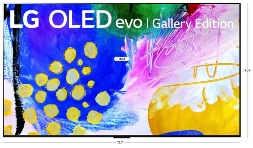LG OLED Evo G2 Series 83â€ Alexa Built-in 4k Smart TV (3840 x 2160), 120Hz Refresh Rate, AI-Powered 4K, Dolby Cinema, WiSA Ready, Cloud Gaming (OLED83G2PUA, 2022)