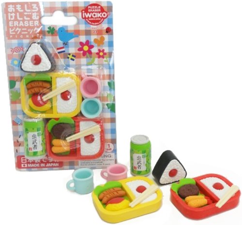 Iwako Japanese Bento Lunch Eraser Set