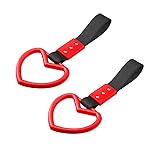 2PCS Tsurikawa Rings Heart-Shaped Car Hand