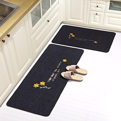 JKOPWLXGHWTC Kitchen Floor Mats/Sliver of Home Mat/Doormat/Foot Pad/Water-Absorption Non-sliping Mats-G 50x80cm(20x31inch)