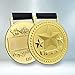 Prestige Palace Awards Gold Star Award Medals for 1st Place Recognition, Star Decorated Ribbon and Black Gift Box is Included with Every Medal