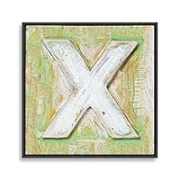 Framed Canvas Wall Art Alphabet Canvas Prints Home Artwork Decoration for Living Room,Bedroom - 16x16 inches