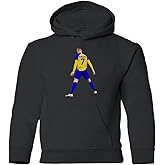 Sheki Apparel Al Nassr Soccer Ronaldo 7 Siuuu Goal Celebration Youth Hooded Sweatshirt