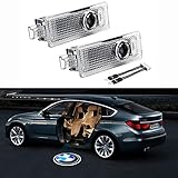 Car Door LED Logo Projector Light for BMW,Ghost Shadow Welcome Lights Symbol Emblem Courtesy Step Lights Ground Lamp Kit for BMW 3 5 6 7 Z GT X Mini Series