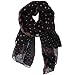 Kobwa(TM) Women Polka Dot Print Paris Yarn Long Shawl Scarf With Keyring