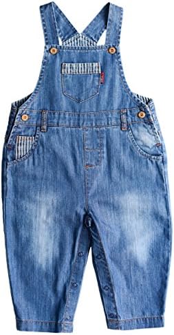 ZL MAGIC Baby &amp; Little Boy/Girl Soft Washed Denim Bib Overalls (Various Styles)