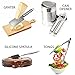 Qualikitchen Premium Cooking kitchen Utensil Set: 23 Pieces of Tools Made of Lightweight Stainless Steel and Strong Black Nylon plus Printed Guide
