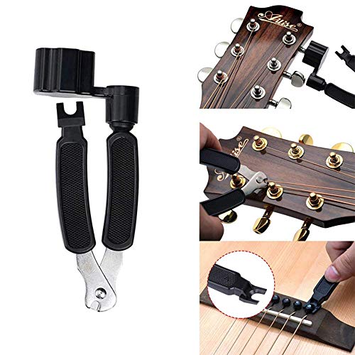 64 PCS Guitar Accessories Kit, Acoustic Guitar Changing Tool, Including Guitar Acoustic Strings, Guitar Picks, Capo, String Winder&Cutter, Tuner, Guitar Bones,for Guitar Players and Guitar Beginners