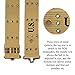 Oleader WW2 U.S. Army M1936 Pistol Belt Weebing Combat Belt with Metal Buckle,Khaki
