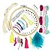 STMT DIY Dream Catcher Kit by Horizon Group Usa, Weave & Create Your Own Dream Catcher, Real Feathers, Wood Beads, Alphabet Beads, Bamboo Embroidery Hoop, Lace Trip, Skeins Included, Vsco Girl Charm