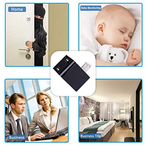 USB Wall Charger Adapter, 1080P HD Hidden Camera Motion Detection Loop Recording Nanny Cam Security Surveillance For Home Office Storage Up To 32GB