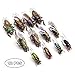 Fly Fishing Flies Realistic Dry Wet Nymph Trout Flies Hand Tie Lures Kits 12/26/48 Pcs (4-Cicada kit 12pcs)