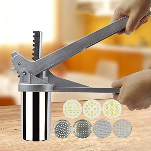 VolksRose Stainless Steel Noodle Maker with 7 Models, Manual Pasta Maker, Fresh Noodles Press Pasta Spaghetti Making Machine, Vegetable Fruit Juicer Kitchen Tool Accessories #3 - Thumbnail 3