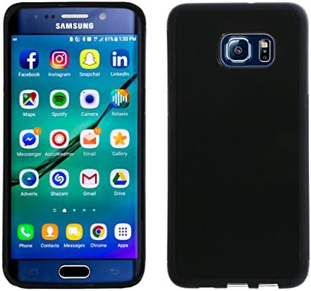 Koala Anti-Gravity Phone Case – For Samsung Galaxy S6 Edge Plus – with Nanotechnology Micro Suction for Full Body Selfies &amp; Video – Stick, Timer, Snap – Easy-Clean &amp; Anti-Scratch Design - Black