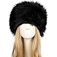 Old Dlrd Russian Hat,Winter Faux Fur Hats for Women,Warm Russian Cossack Style Hat for Ladies