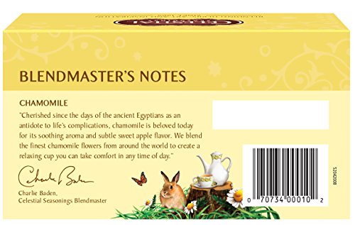 CELESTIAL SEASONINGS HERBAL TEA, CHAMOMILE, 20 COUNT