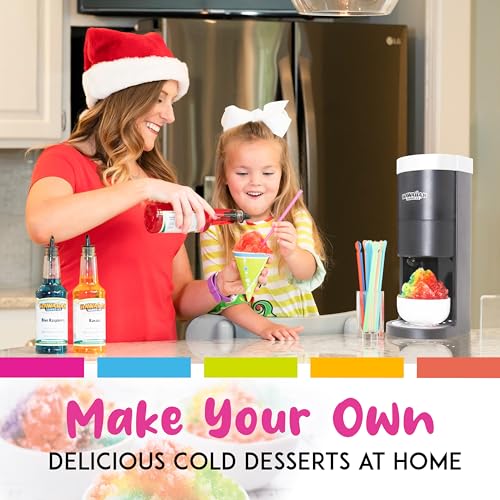 Hawaiian Shaved Ice S777 Snow Cone and Shaved Ice Machine with Blade Adjustment Knob and 5