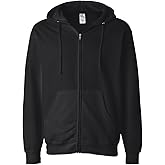 Independent Trading Co. Midweight Hooded Full-Zip Sweatshirt M Charcoal