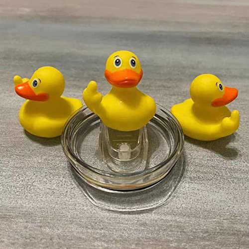 Mikilon Rubber Ducks, 2.28" The Finger Rubber Duck, Cute Small Rubber