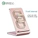 iPhone X Wireless Charger,7.5W Fast Wireless Charger 3-coil Charging Pad Stand For iPhone X/8/8Plus, Qi Fast charge For Samsung Glaxy S9 S9+ S9 Plus Note8 S8 S8 Plus S7 S6 Edge Plus(Rose Gold)-SHARLLE