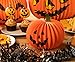 Juvale Halloween Pumpkin Paper Lantern Table Centerpiece Jack-O-Lantern Party Decorations - 6 Pack, Orange