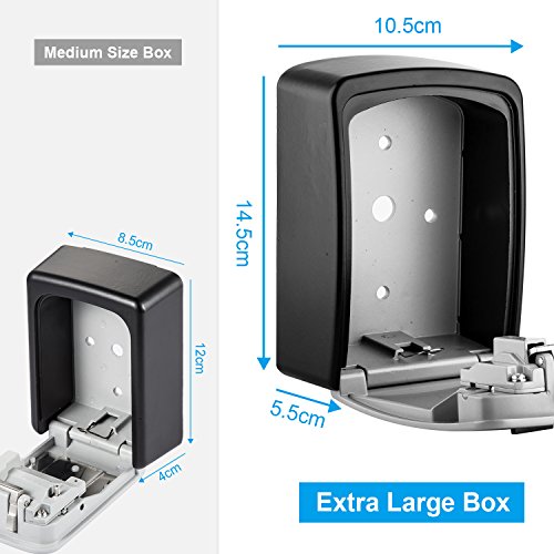 Diyife Extra Large Key Lock Box, [Upgraded Version][Wall Mounted
