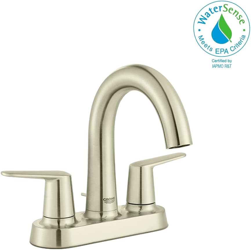 Grohe Veletto Brushed Nickel 4 Centerset Bath Faucet Amazon Com