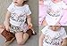 Baby Infant Girls White Color Short Sleeve Deer Head Bodysuit Romper Outfits (0-3 Months)
