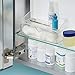 iDesign Rain Med+ Bathroom Medicine Cabinet Organizer, for Contact Lenses, Solution, Medical Supplies, Cotton Balls - Clear