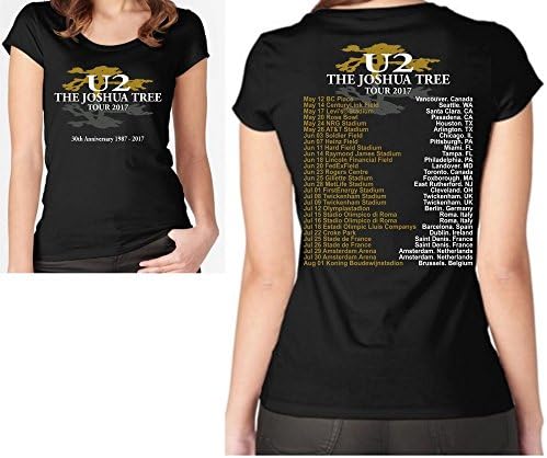 Rock Band T Shirt U2 The Joshua Tree 30th Anniversary 2017 World Tour T-Shirt Top Quality camiseta women Plus
