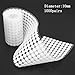 Whitelotous 1000 Pairs Sticky Back Coins Hook & Loop Double Sided Adhesive Disks Dot Fastener Tape White 10mm