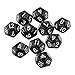 Pack of 10pcs Black Twelve Sided D12 Dice Playing D&D Warhammer RPG Board Game Favours