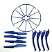 AVAWO Upgraded 4 Colors for Syma X5SC X5SW X5SW-V3 Spare Parts Main Blade Propellers & Motor & Propeller Protectors Blades Frame & Landing Skid Included Mounting Screws for RC Mini Quadcopter Toy