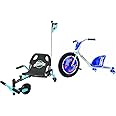 Crazy Cart Shuffle by Razor – Kid-Powered Drifting Go-Kart for Ages 4+ & RipRider 360 Caster Trike for Kids Ages 5+ - Lightweight, Rubber Handlebars, Steel Frame, for Riders up to 160 lbs