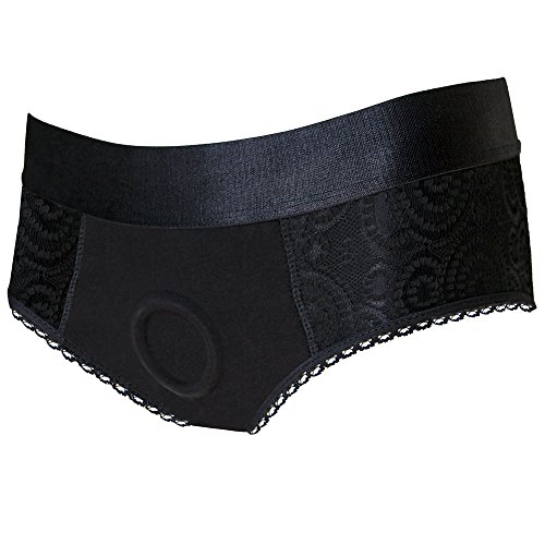 RodeoH Ruched Back Black Panty Underwear Harness (L)