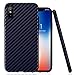 iPhone X Case,Luxury Silicone Slim Carbon Fiber Protective Shockproof Flexible TPU Bumper Full Body Thin Hybrid Drop Protection Anti-Slip Scratch Resistant Cover Cases Armor Apple iPhone X, Blue