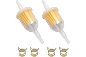 Anxingo Fuel Filter 1/4 x 5/16 Inch Universal Gas Inline Small Engine Fuel Filters for Kawasaki Kohler B&S Motorcycle ATV Gen