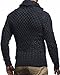 Leif Nelson Men's Knitted Jacket Turtleneck Cardigan Winter Pullover Hoodies Casual Sweaters Jumper LN5340
