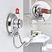 Mee'life Bathroom Suction Cup Hooks Stainless Steel Holder wall mount for Towel Robe Loofah – Removable Repositionable Waterproof Bathroom Kitchen Bags Hanger Caps key coat Hook heavy duty Chrome