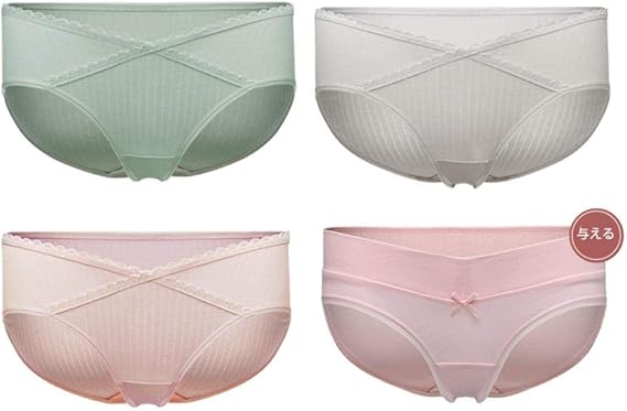 Amazon Co Jp マタニティ ショーツ 綿262 素材 ローウエストの夏の薄いスタイル 綿のショーツ 妊娠後期 妊娠後期 妊娠初期の肌着に最適 服 ファッション小物