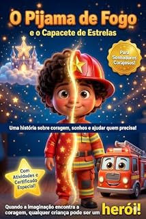 Livro O Pijama de Fogo e o Capacete de Estrelas: Livro Infantil Sobre Coragem, Como Superar o Medo do Escuro e Ajudar o Próximo | Histórias para Dormir com Atividades para Crianças